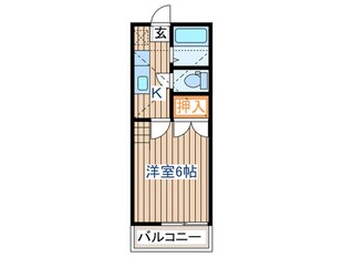 山の寺ミディハイツの物件間取画像